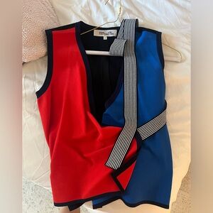 Diane Von Furstenberg Classic Wrap Top! So Flattering! Worn once!
